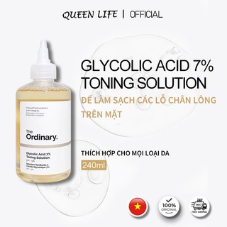  The Ordinary Glycolic Acid 7% Toning Solution 240ml - Sạch Hoàn Toàn Tẩy Da Mềm & Bùn Ẩm Cho Da Sáng Mịn 