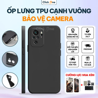Ốp lưng Redmi Note 10 4G/5G, 10S, 10 PRO TPU chống bẩn viền cạnh vuông có bảo vệ camera toàn diện | ỐP LƯNG CẠNH VUÔNG