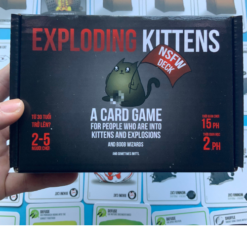 Combo Mèo Nổ - Full Bản Mèo Nổ Mở Rộng (Tiếng Việt) - Boardgame Exploding Kittens