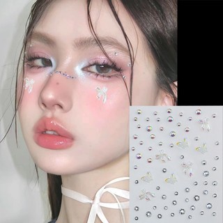 🧚🏻‍♀️Ganten🧚🏻‍♀️Miếng dán trang điểm hạt tự dính kim cương cho bé người lớn make up biểu diễn đi múa hạt dán mặt