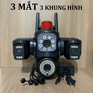 Camera Yoosee Ngoài Trời 3 Mắt Xoay Độc Lập 4 Chiều F56JD - Hình Ảnh Full HD Sắc Nét Góc Quan Sát Rộng Đàm Thoại 2 Chiều