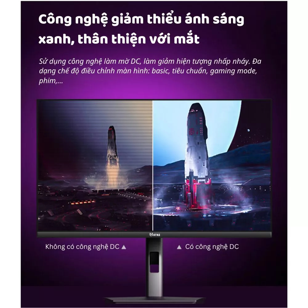 [ HOẢ TỐC ] Màn hình máy tính 27 inch 2K ATAS 27 S27Q100 - Tần số quét 100HZ - Tấm nền IPS - Phản hồi 1ms | BigBuy360 - bigbuy360.vn