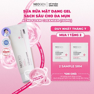 Sữa Rửa Mặt Dạng Gel Làm Sạch Sâu Cho Da Dầu Mụn Neogen Dermalogy A-clear Acne Foam Cleanser (150ml)