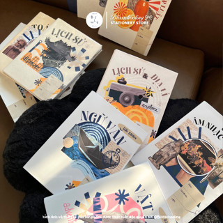 [COMBO] Giấy Bao Tập, Bao Vở Theo Môn Học Vintage, Nolstagia, Y2K |  7th Edition | By Bliss