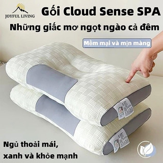 Gối công thái học 48x74cm chống đau mỏi cổ vai gáy thiết kế nằm ngửa và nằm nghiêng