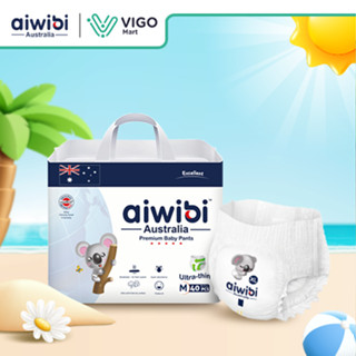 Tã/Bỉm Quần Cao Cấp Aiwibi Light Feather Cho Bé Siêu Thấm Hút, Chống Tràn Gói Lớn M/L/XL/XXL/XXXL
