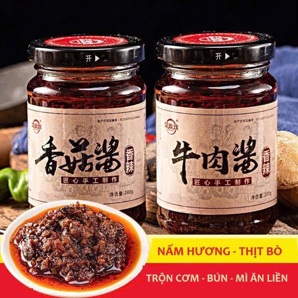 [Loại Đặc Biệt] Sốt trộn cơm mì nước sốt chấm, ăn liền thơm ngon loại đặc biệt hũ thủy tinh 200gr