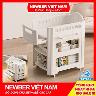  Bàn Thay Tã Cho Bé Đa Năng NEWBER LUXURY kiêm kệ mẹ bỉm sơ sinh Hàng Chính Hãng Bảo Hành 1 Năm 