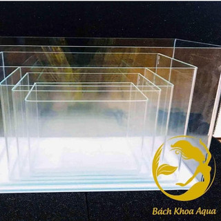 Bể đúc thường 50 - Bể kính nguyên khối, thích hợp nuôi cá cảnh, thủy sinh mini, kính dễ vệ sinh