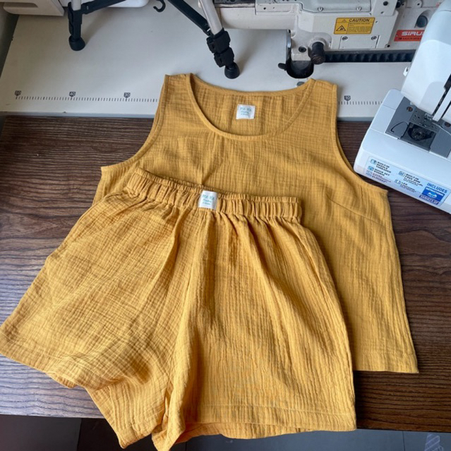 Set áo lá muslin cao cấp nữ - Mé Hè