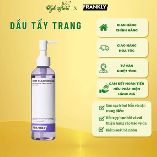  Dầu tẩy trang BHA LHA làm sạch sợi bã nhờn và mụn đầu đen Frankly Deep Cleansing Oil 200ml 