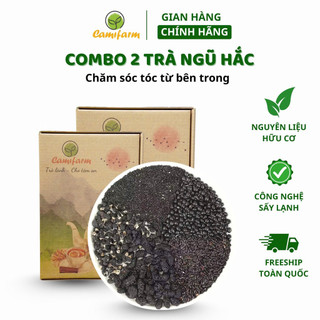  Combo 2 Hộp Trà ngũ hắc Camifarm hỗ trợ mọc tóc nhanh chắc khỏe giảm gãy rụng tóc giúp tóc bền màu 