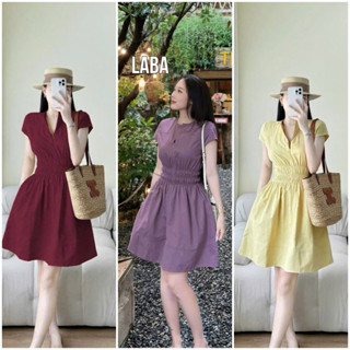 Đầm Xoè Cổ V Tôn Dáng Chất Đẹp Siêu Xinh