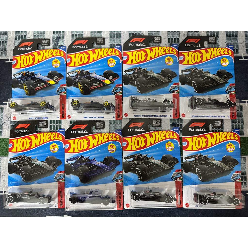 Xe mô hình Hot Wheels F1 basic nhiều loại full card