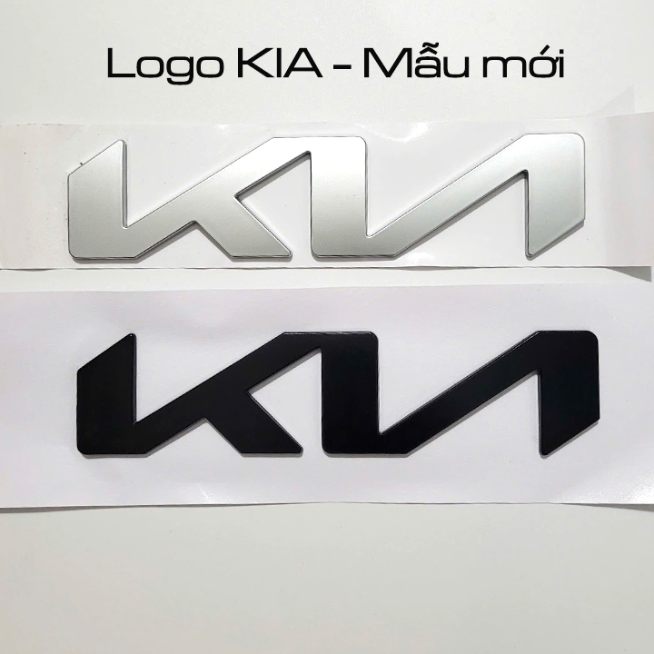 <Logo KIA> Logo chuyên dùng cho dòng xe KIA mẫu mới, thay thế cho logo mất, hỏng, tăng tính thẩm mỹ.