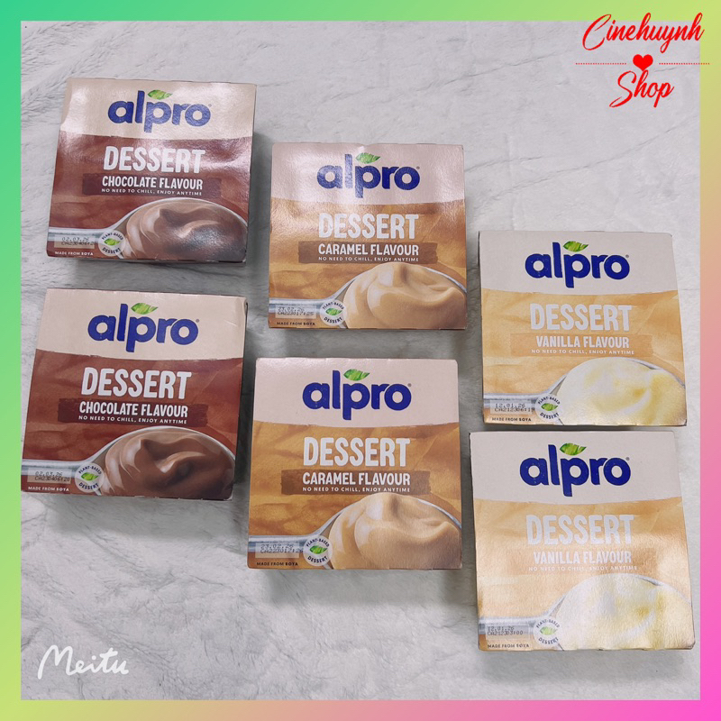Váng sữa Alpro dành cho bé dị ứng đạm bò và bất dung nạp lactose hàng air UK 125g