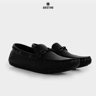 Giày Moca Da Bò Aristino Leather, Đế giày đúc họa tiết Aristino ma sát tốt, chống trơn trượt - ASHR40