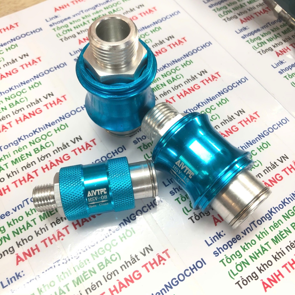 ẢNH THẬT Van trượt tay Khí Nén HSV -Van trượt khóa khí nén HSV-8 HSV-10 HSV-15