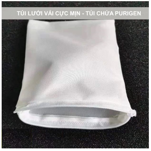 Túi lưới nano có khoá kéo lỗ siêu nhỏ đựng purigen vật liệu lọc nước