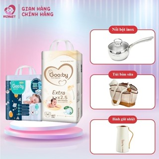 (Combo 2 ngày+1 đêm) Tã/bỉm quần dán Gooby EXTRA /Premium Hàn Quốc chống tràn hiệu quả đủ size M58/L52/XL48/XXL46