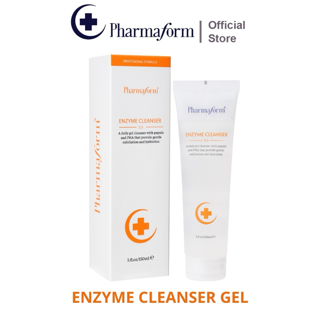 Gel rửa mặt Enzyme Cleanser Gel - Pharmafrom[PH-5,5] _phù hợp mọi loại da