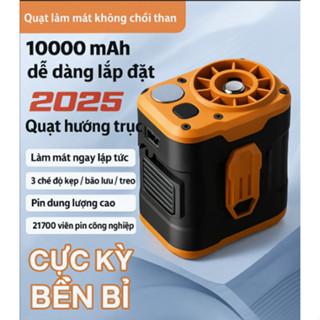  Quạt mini đeo thắt lưng kẹp áo điều hòa F005 10000mah không chổi than siêu bề siêu mạnh ít tiếng ồn 