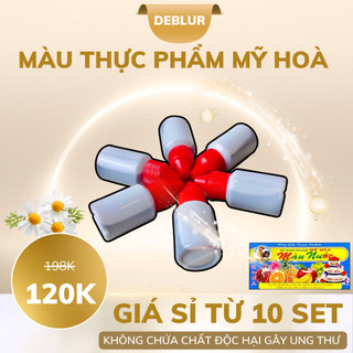 [SET2CHAI] Màu Đỏ, màu thực phẩm Mỹ Hoà, màu nước (10ML), dùng làm bánh, tạo màu thực phẩm, an toàn