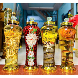 Bình Thuỷ Tinh Ngâm Sâm Ngâm Rượu,Ngâm Đinh Lăng, Hoa quả, đông trùng 1,5L-3L-4L-6L-8L(Không van)