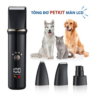 Tông Đơ Cắt Lông Chó Mèo Đa Năng 4 trong 1 Yoose Thế Hệ 2025 Màn Hình LCD Hiển Thị Pin Chống Nước 