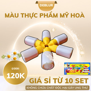 [SET2CHAI] màu nước Mỹ Hoà (Màu Vàng -10ML), màu nước chuyên dùng tạo màu thực phẩm, đảm bảo an toàn