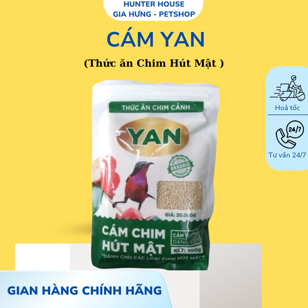Cám Yan : Cám Dưỡng Chim Hút Mật YAN (  cám dưỡng ) - 100g