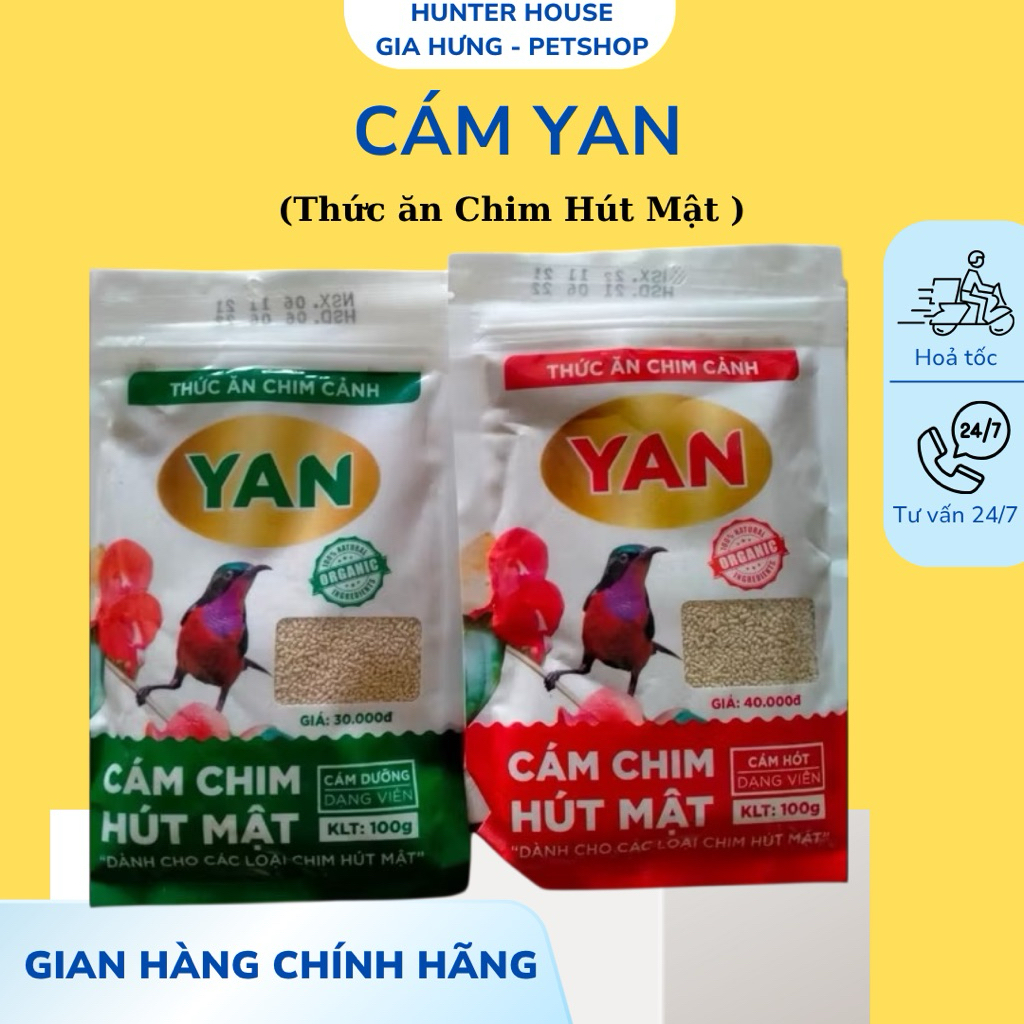Cám Yan : Cám chim hút mật YAN (  cám dưỡng, cám hót) 100g