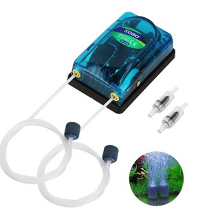 Máy sủi khí oxy Sobo SB-348A – sủi khí 2 vòi, chạy êm, tiết kiệm điện, cung cấp oxy cho hồ cá cảnh