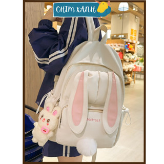  Balo học sinh nữ cấp 1 cấp 2 balo cho bé hình dáng tai thỏ xinh xắn màu sắc tươi vui nhiều ngăn thời trang ulzzang CX70 