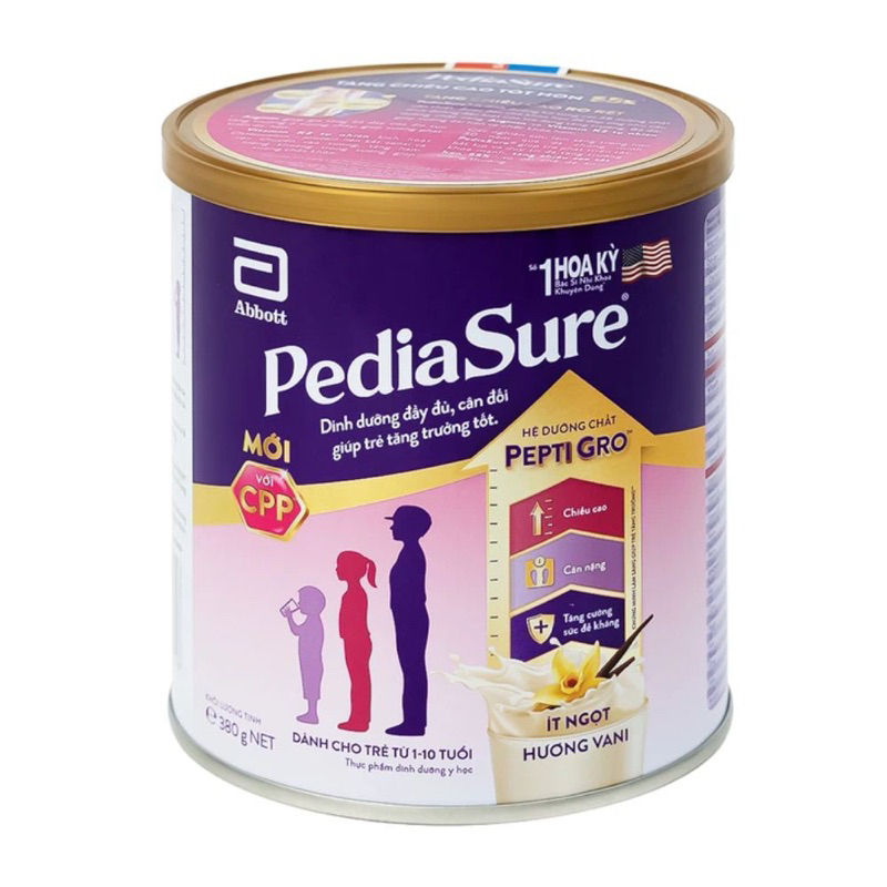 Sữa bột Pediasure 380g (cho trẻ từ 1-10 tuổi)