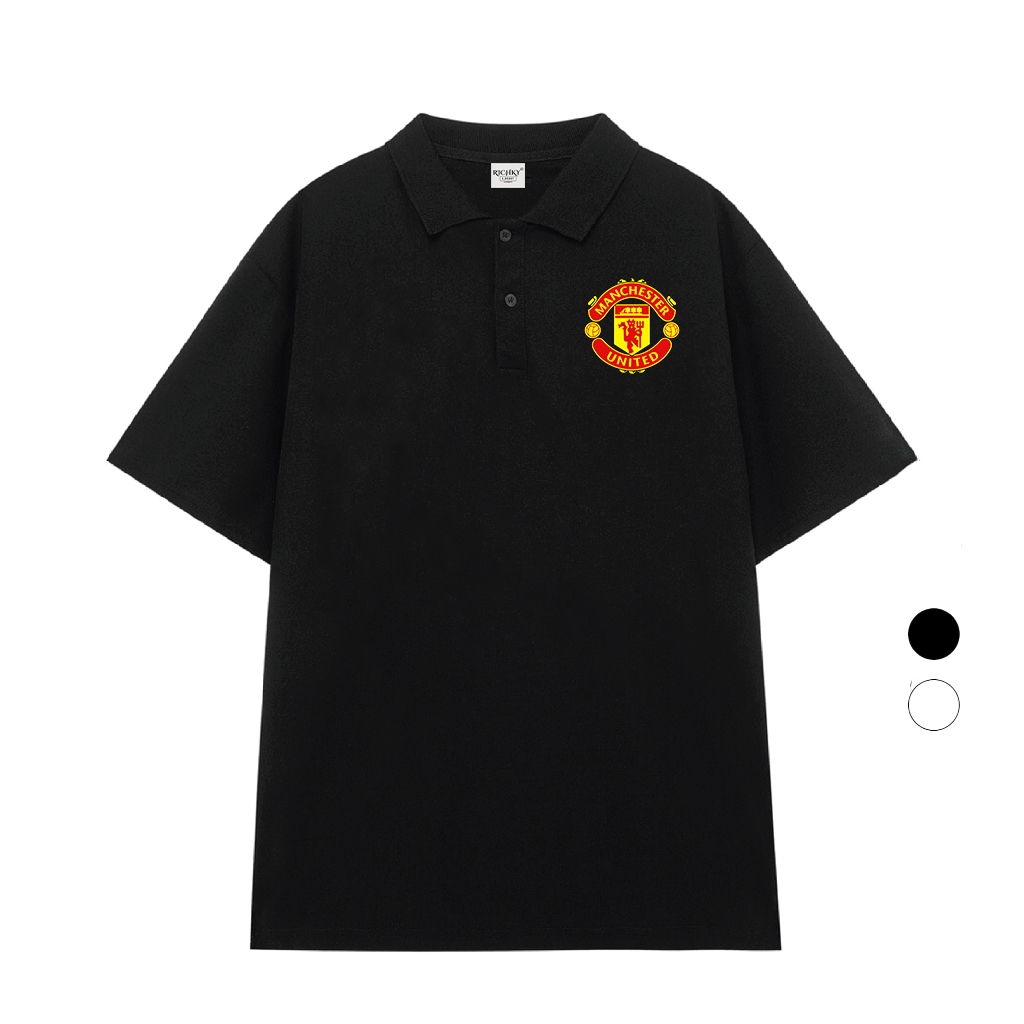 Áo Thun Có Cổ Polo Richky Hanoi Premium Tee Logo Left Câu Lạc Bộ Bóng Đá Manchester United Fc Premie