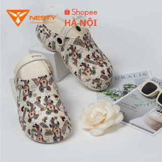 Dép Sục In Chuột Mickey Gia Đình NESTY Nhựa EVA Mềm Mại Đế Dép Chống Trơn NK02_Tặng kèm charm