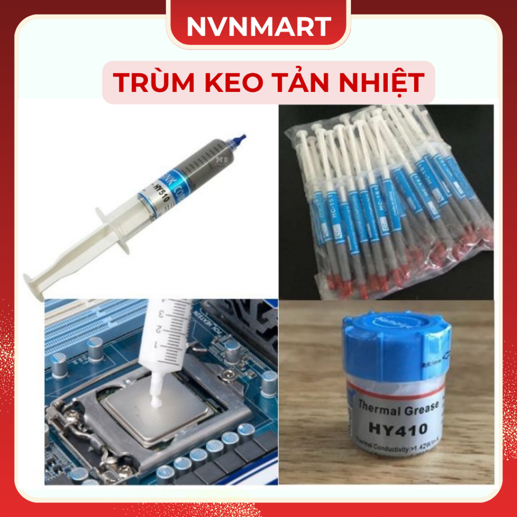 [TRÙM KEO TẢN NHIỆT] Keo Tản Nhiệt dạng HỦ + ỐNG CHÍCH NHỎ + ỐNG CHÍCH LỚN
