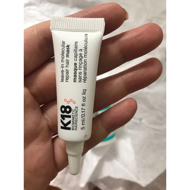 mặt nạ dưỡng tóc k18 Mini Leave-In Molecular Repair Hair Mask