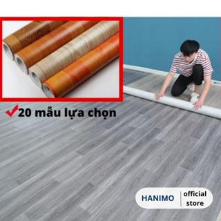 Thảm trải lót sàn simili khổ 1m, dán sàn giả gỗ nền nhựa pvc tiện lợi, dày 0.5mm - HANIMO HA23