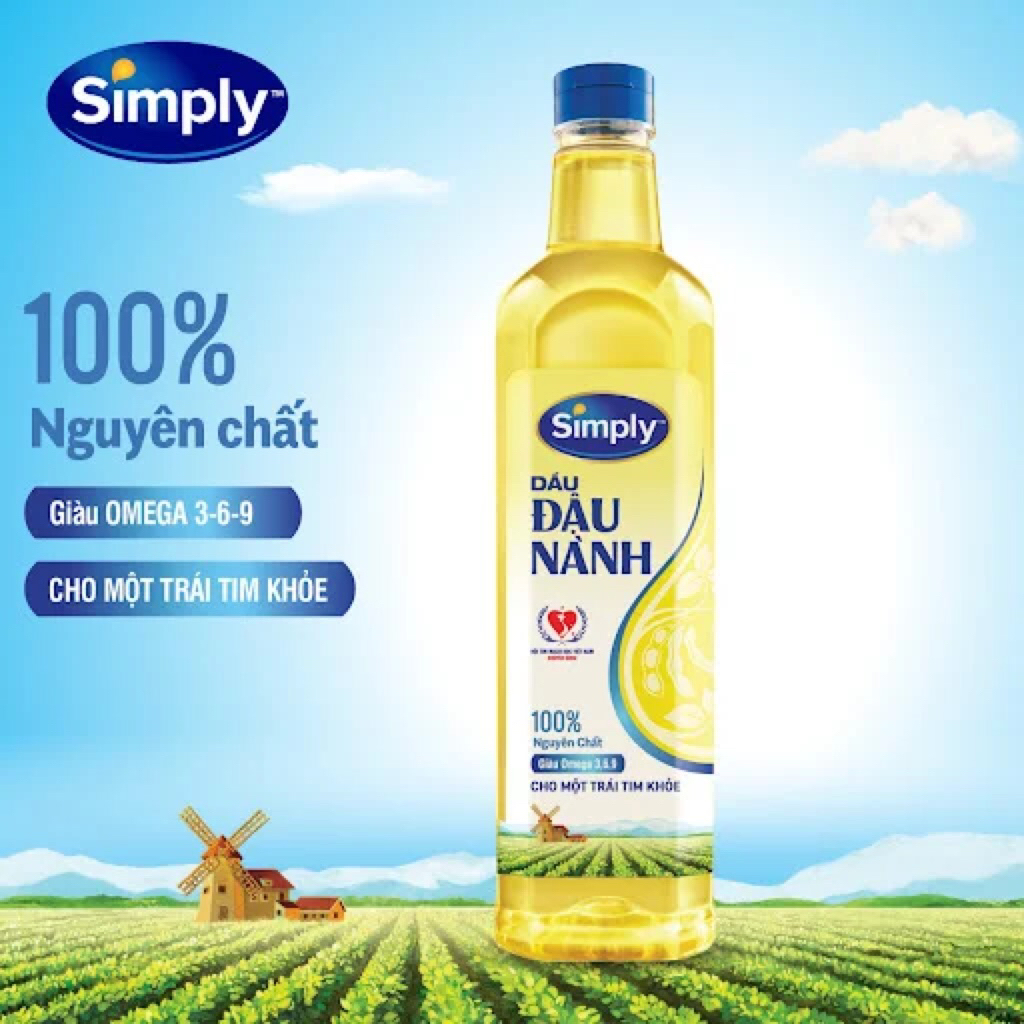 Dầu ăn Simply chai 1L