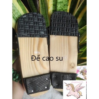 Guốc Gỗ Cho Bé Số 1 Đến 9 ( đế cao su 2 lớp )