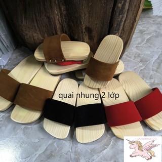 Guốc Gỗ Cho Bé Số 1 Đến 9 ( đế cao su 2 lớp )