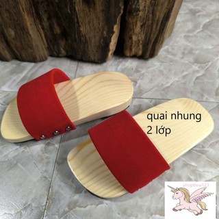 Guốc Gỗ Cho Bé Số 1 Đến 9 ( đế cao su 2 lớp )