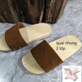 Guốc Gỗ Cho Bé Số 1 Đến 9 ( đế cao su 2 lớp )