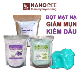 Bột mặt nạ giảm mụn hút dầu: bạc hà, yến mạch, thuốc bắc, hạt ngũ hoa, cám gạo, lá neem, khổ qua