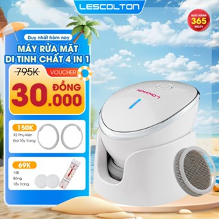 Máy đẩy tinh chất nâng cơ, máy rửa mặt - massage mặt 4in1 Lescolton vô cùng tiện lợi thế hệ 2025 - BẢO HÀNH 1 NĂM
