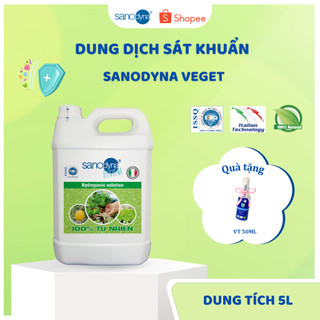  Dung dịch sát khuẩn nấm virus tự nhiên 100% dùng trong thủy canh và thổ canh SANODYNA   CAN 5L  