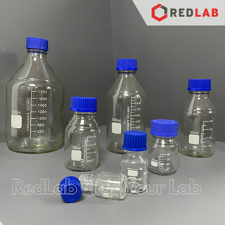 Chai trắng nắp vặn xanh ONELAB 100 250 500 1000 ml - GL45, chai thuỷ tinh soda-lime, đựng mẫu thí nghiệm, có VAT