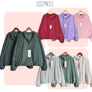 Áo khoác dù thông minh Lemon CG04 trượt nước cao cấp unisex | Áo mềm nhẹ gấp gọn | Nhiều màu pastel hot trend GINNY